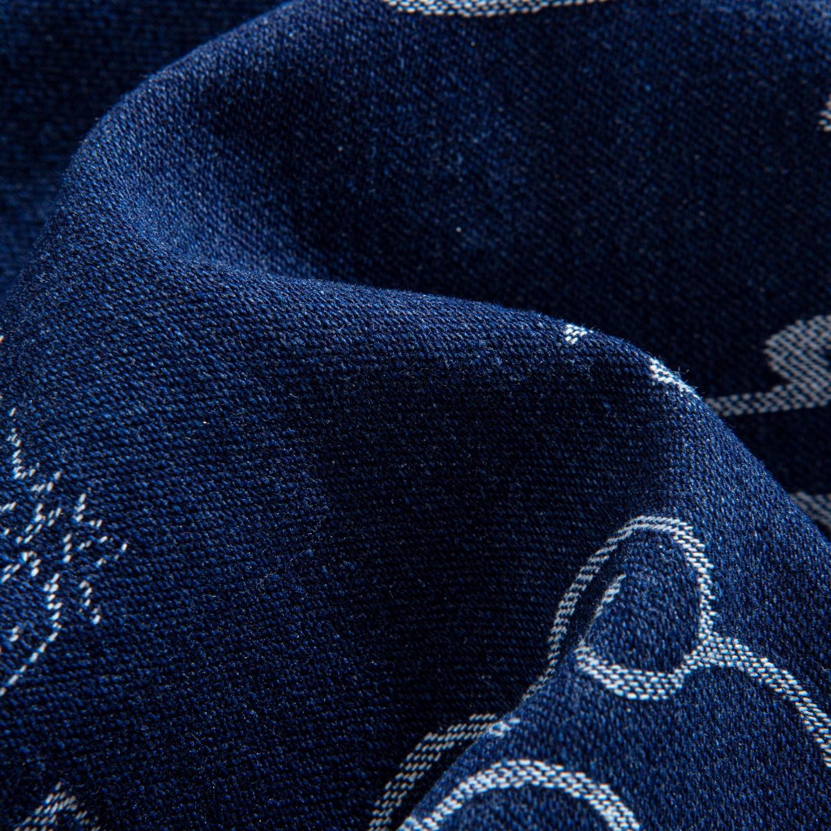 Auspicious Cloud Kimono Haori Jacket – Fabric & Print Detail