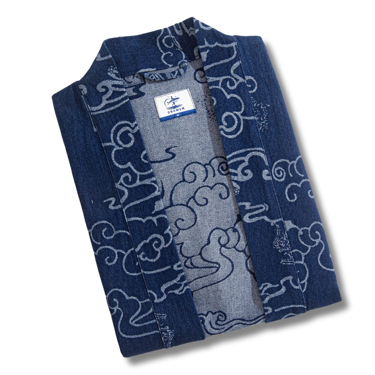 Auspicious Cloud Kimono Haori Jacket – Folded Flat Lay