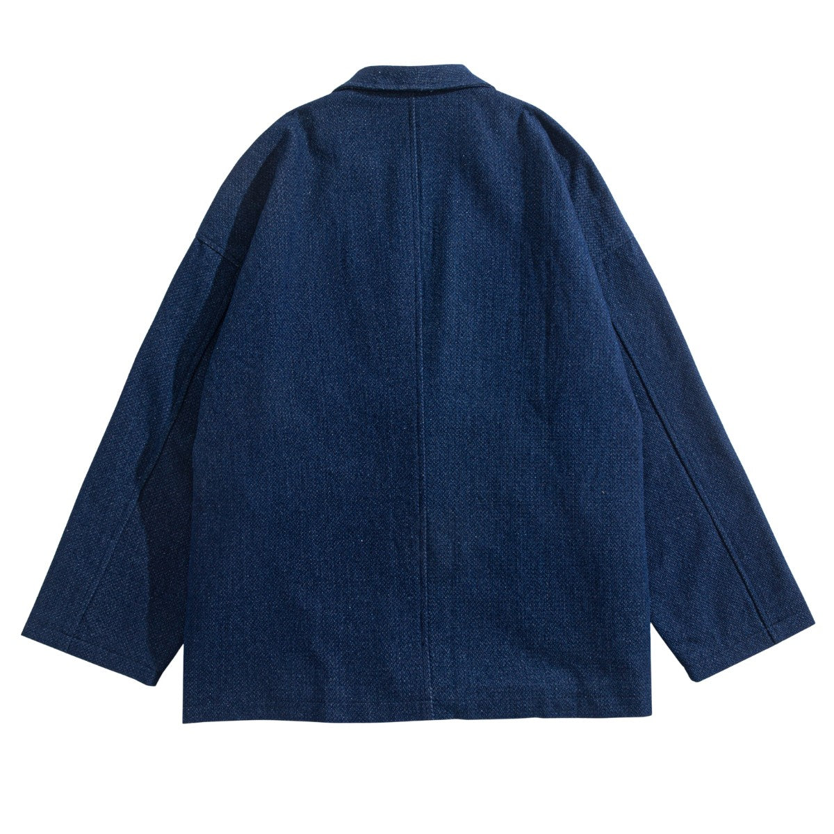 Back View - Indigo Kimono Haori Full Design Handmade by Japanese Craftsmen