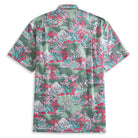 Back View with Box Pleat - Fuji Sakura Breeze Japanese Landscape Shirt Full Design