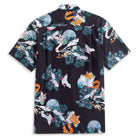 Back View with Box Pleat - Thousand Cranes Japanese Aloha Shirt Full Design