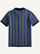 Back view of OROMEN Savile Herringbone Knit Shirt