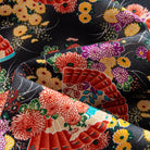 Back view of ukiyo-e cherry blossom print shirt