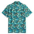 Back view with box pleat detail - Auspicious Clouds OROMEN shirt