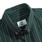 Button-Down Collar Detail — OROMEN Seersucker Texture Shirt