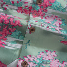 Chest Pocket Detail - Sakura Mt. Fuji Aloha Shirt Japanese Artisan Quality