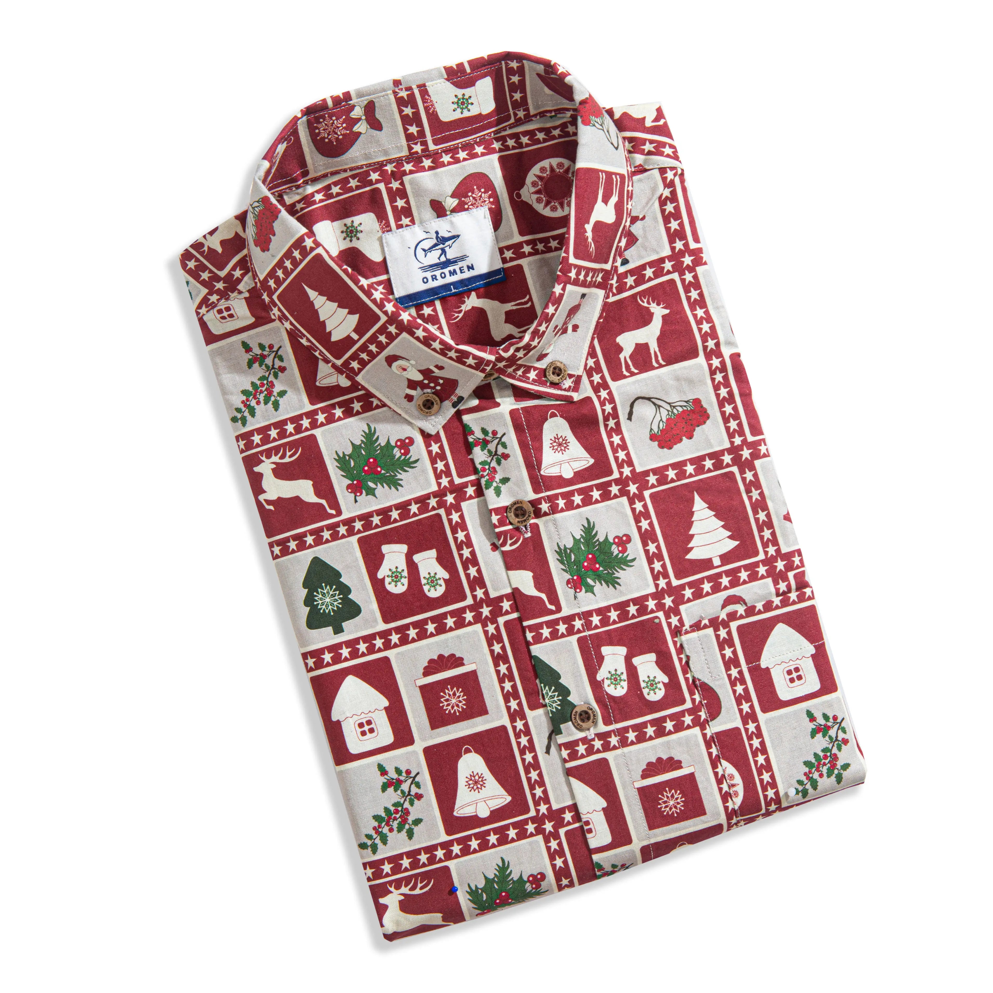 Christmas Decoration Festival Shirt – Folded Flat Lay