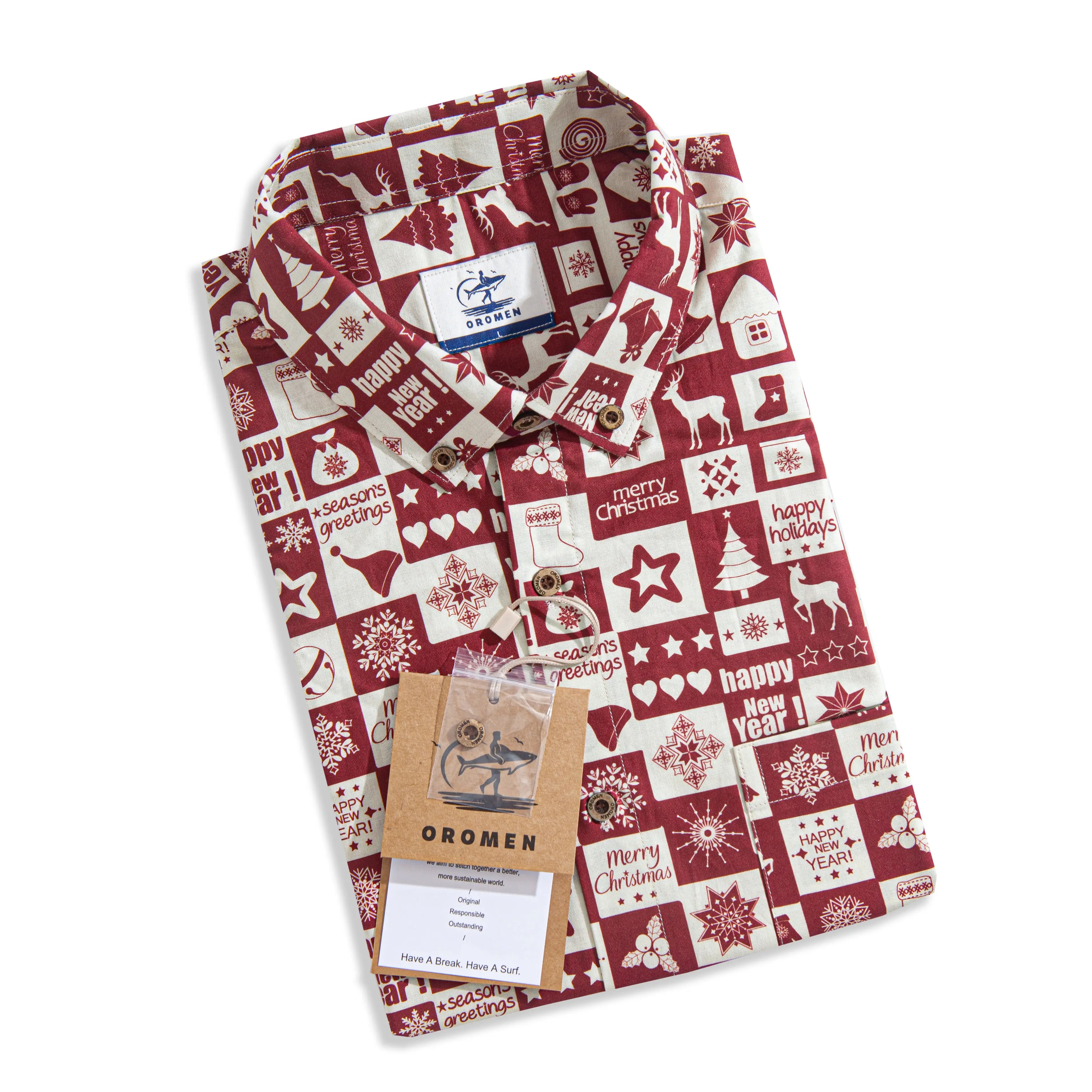 Christmas Jigsaw Puzzle Festival Shirt – Folded Flat Lay
