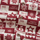 Christmas Jigsaw Puzzle Shirt – Coconut Shell Button Detail