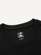 Classic ribbed crew neckline and collar detail of OROMEN Banana Embroidery Tee