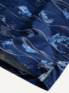 Clean hemline and side vent detail of OROMEN Hokusai Kairin Shirt