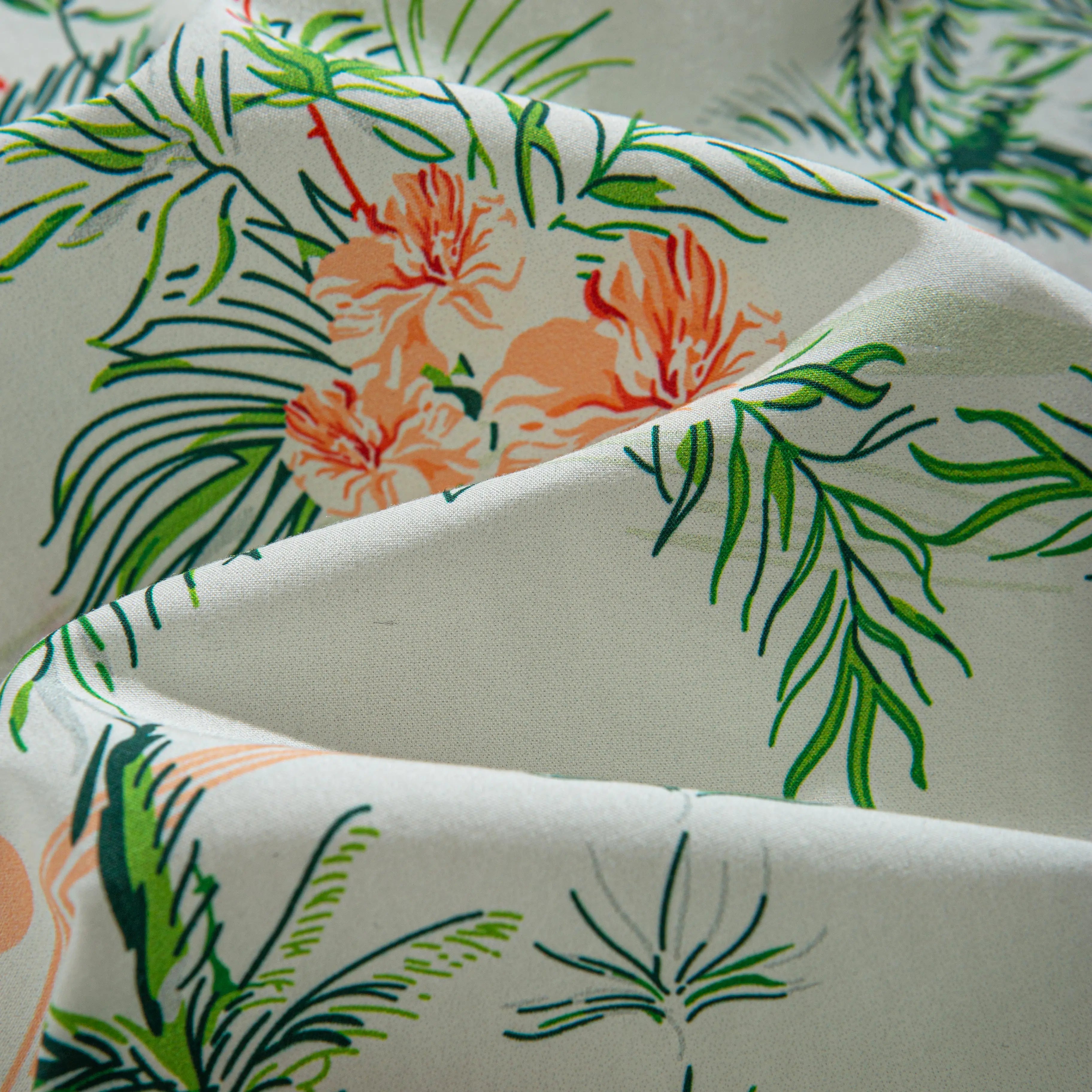 Close-up of Elegant shirt fabric - 52% Cotton 48% Tencel Lyocell blend