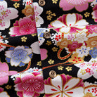 Close-up of cherry blossom temari ball ukiyo-e print