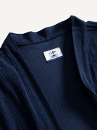 Close-up of the haori neckline and pleated texture
