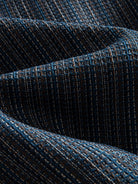 Close-up of the textured cotton-linen fabric weave