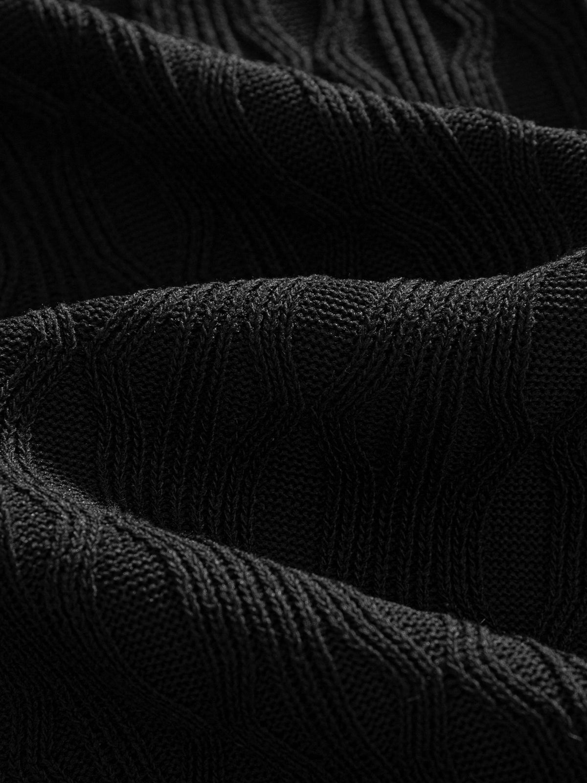Close-up texture of wave jacquard knit fabric on OROMEN Wave Jacquard Knit Polo