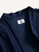 Collar detail of OROMEN Mottainai corduroy haori kimono jacket