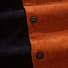 Contrast Corduroy Shirt Metal Button Detail – OROMEN