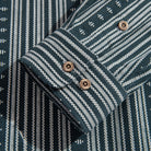 Corduroy Shirt Sleeve Button Detail – OROMEN Ethnic Stripe