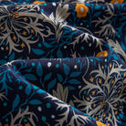 Cotton Lyocell fabric texture on Honeysuckle Vines shirt - 52% cotton 48% Tencel blend