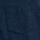 Cotton linen shirt chest pocket detail - functional casual design