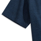 Cotton linen shirt sleeve detail - double needle stitching quality