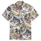 Courtyard Culture Aloha Shirt - Qingming Festival print with Chinese architecture