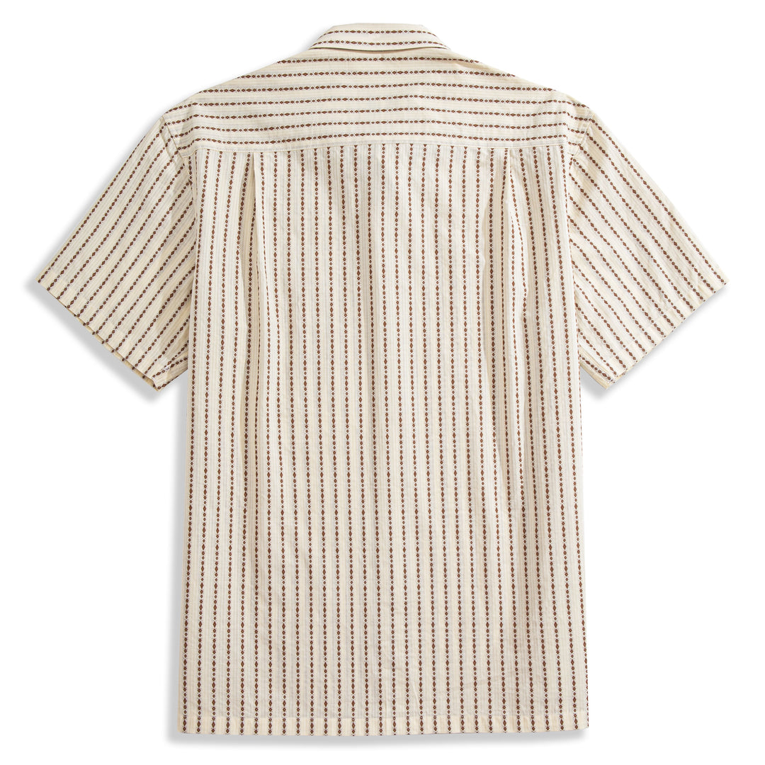Embroidered Stripe Textured Shirt