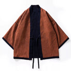 Double-dyed cotton fabric close-up - Japanese traditional dyeing technique haori jacket