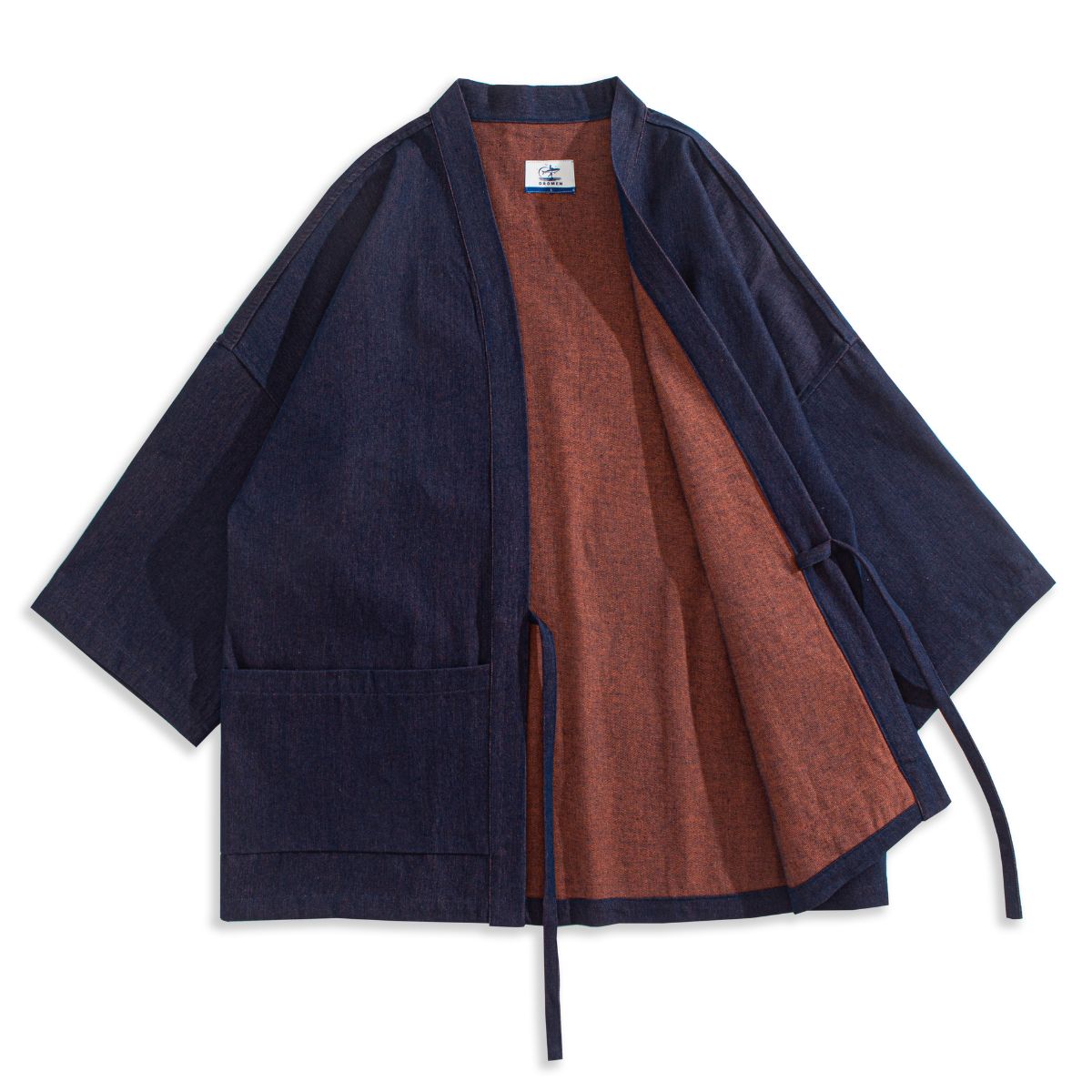 Japanese Haori Jacket - Handmade Double-Dyed Cotton Kimono – OROMEN