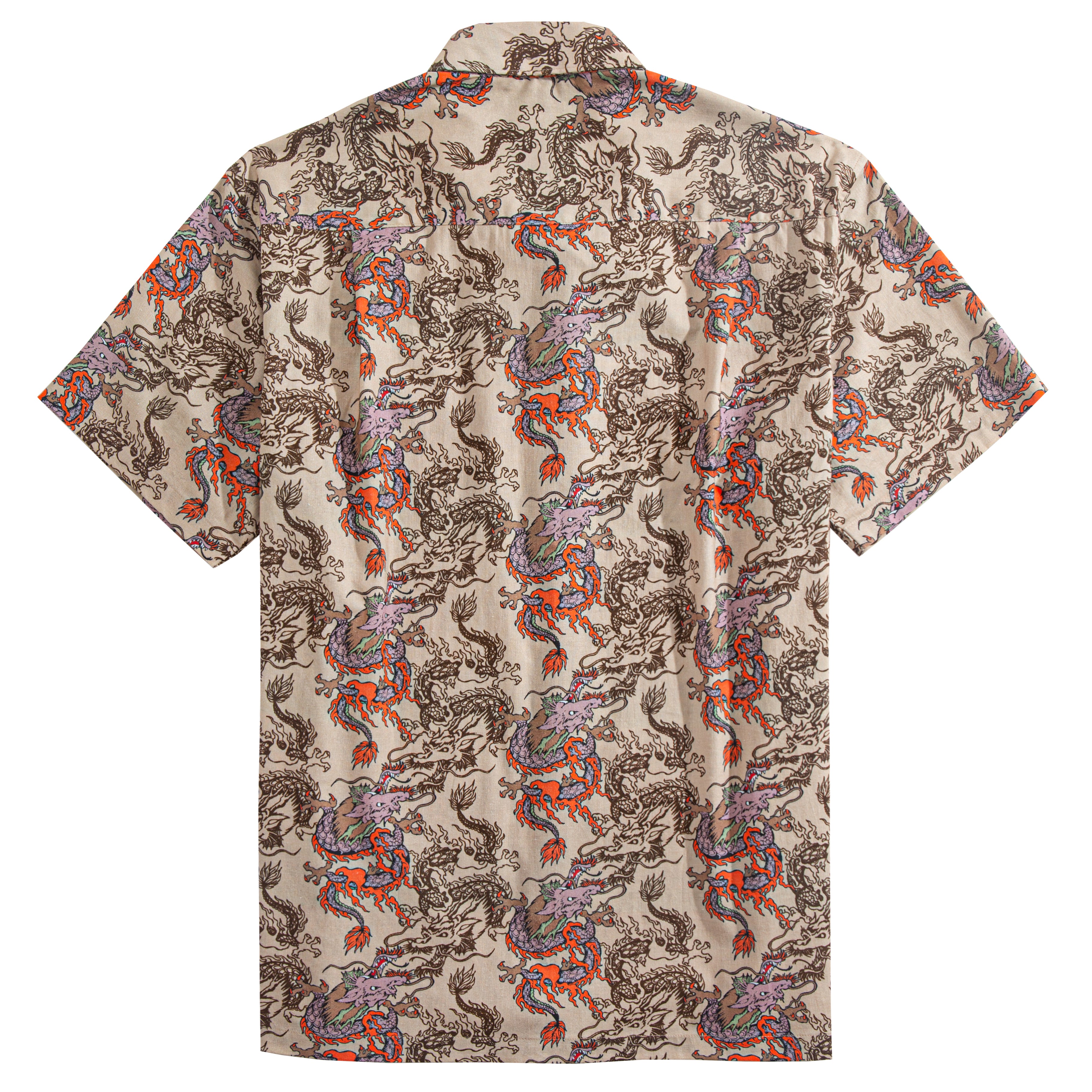 Dragon Riding The Clouds Aloha Shirt – Back View