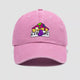 EAT ME Psychedelic Mushroom Hat in Sakura Pink - Festival Dad Cap