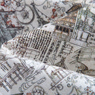 Elegance of Pagodas Aloha Shirt – 100% Cotton Fabric Texture