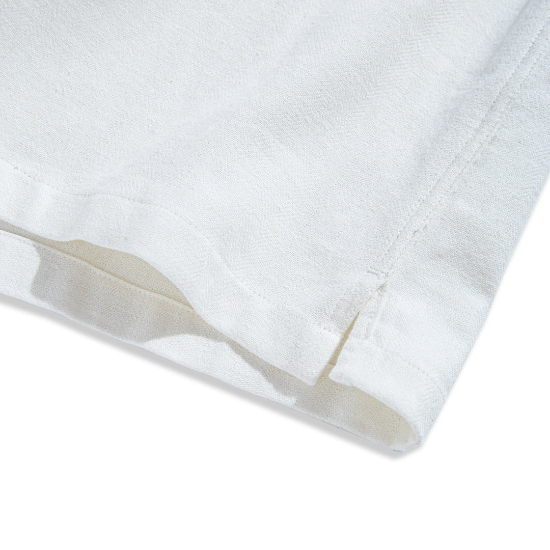 Embossed Striped Shirt Side Vent