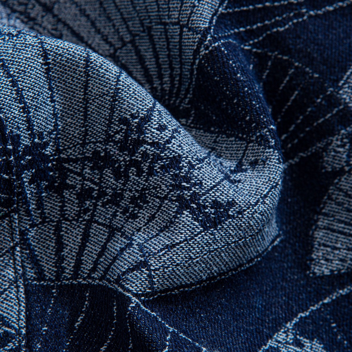 Flower Umbrella Kimono Haori Jacket – Fabric Texture Close-Up