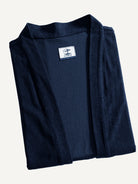 Folded flat lay of OROMEN Mottainai corduroy haori kimono jacket