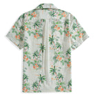 Folded view of Elegant coconut tree shirt - premium Lyocell-Cotton blend