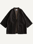 Front flat lay view of OROMEN Dragon Scale Woven Haori Kimono