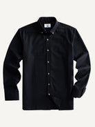 Front flat lay view of OROMEN Ink Wash Cotton-Linen Shirt