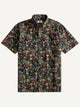 Front flat lay view of OROMEN Sugar Skulls Day of the Dead short-sleeve shirt