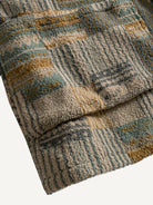 Front pocket detail of OROMEN architectural mosaic haori kimono jacket
