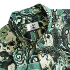 Geisha Skull Snake Short Sleeve Button-Down Collar Shirt