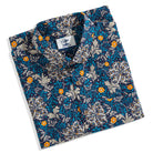 Honeysuckle Vines aloha shirt folded view - premium cotton Lyocell blend with garden print