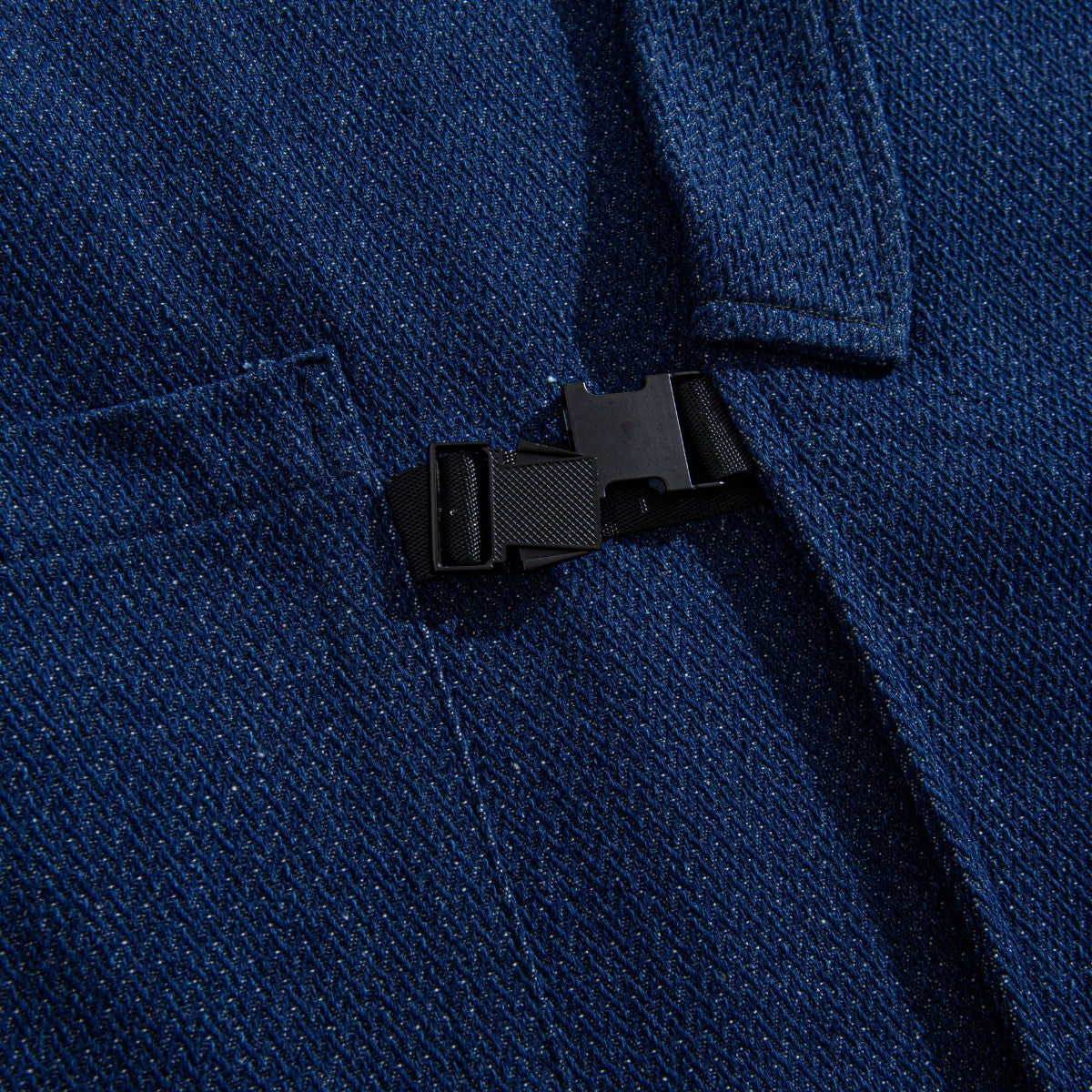 Indigo Dyed Kimono Haori Detail - Traditional Japanese Dyeing Process on Cotton Fabric