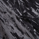 Interior lining of OROMEN KIMONO015, charcoal grey woven lining, clean finish
