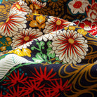 Japanese garden aloha shirt back view with ukiyoe art