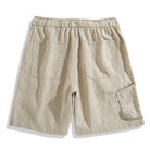 Linen Cotton Shorts back view – lightweight summer shorts OROMEN