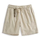 Linen Cotton Shorts front view – OROMEN Japanese-inspired menswear