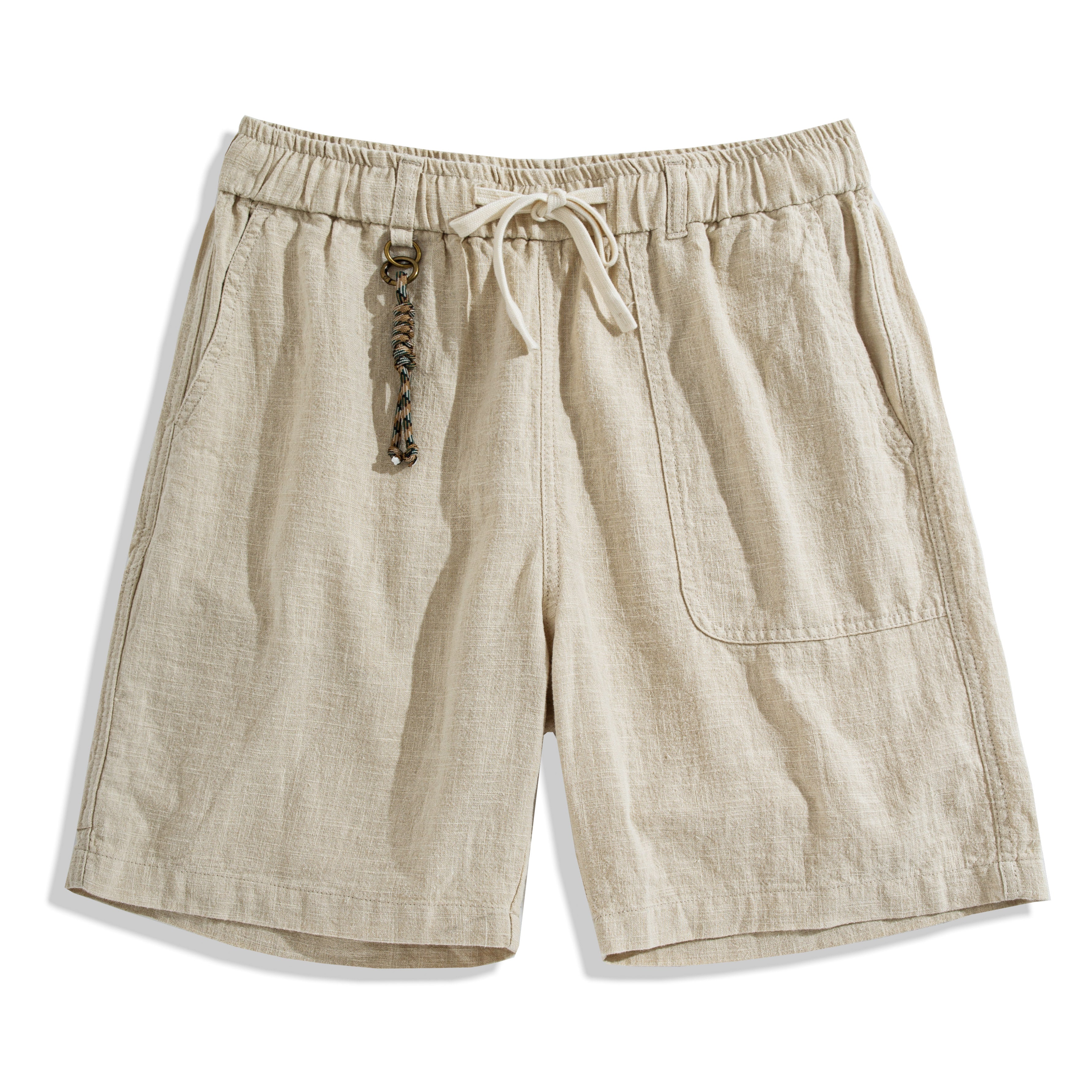 Linen Cotton Shorts front view – OROMEN Japanese-inspired menswear