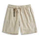 Linen Cotton Shorts front view – OROMEN Japanese-inspired menswear